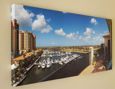 Canvas prints of virtual tour photos provided by SWFL360